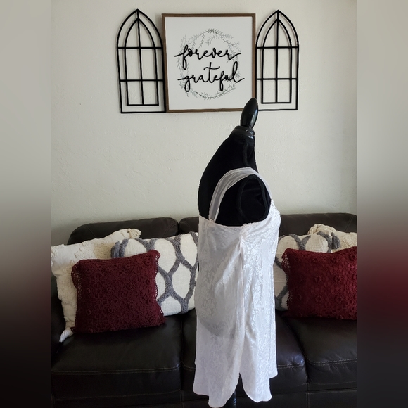 Vintage Y2K 90's Pale Pink 2 Piece Pajama Slip & Robe Set Size M Shabby Chic - Picture 10 of 13